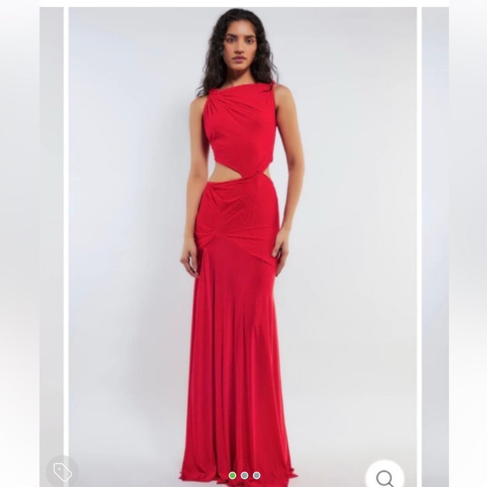 RARE Deme by Gabriele Red Evening Gown